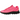 Nike Air Max DN8 Hyper Pink sneakers set fra siden med markant lyserød overdel, mønstret tekstur, detaljeret snøring og sort mellemsål.