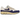 Nike Air Max 1 Athletic Department Deep Royal Blue sneakers set fra siden med hvid overdel, blå læderdetaljer og en synlig Air-stødabsorbering