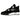 Air Jordan 4 Retro White Thunder sneakers set fra siden med sort nubuck-overdel, hvid mellemsål, synlig Air-enhed og ikonisk mesh-detalje