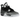Air Jordan 4 Retro Fear sneakers i vinklet profil med sort nubuck overdel, hvid mellemsål og grå detaljer samt klassisk gitterdetalje
