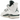 Air Jordan 4 Retro Oxidized Green sneakers sideprofil med hvide læderdetaljer, mørkegrønne accenter på mellemsålen og synlig Air-enhed i hælen