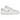 Air Jordan 1 Low SE Glitter Swoosh sneakers vist fra siden med en hvid læderbase, glitrende swoosh og klassisk Air Jordan logo på hælen.