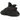 Adidas Yeezy Boost 350 V2 Black sneakers sideprofil med sort Primeknit overdel, sorte snørebånd og karakteristisk ribbet mellemsål i mat sort.