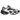 Nike Air Max Muse Black Metallic Silver sneakers set fra siden med sort overdel, metalliske sølvdetaljer og en markant Air Max-sål