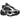 Nike Air Max Muse Black Metallic Silver sneakers sideprofil med sort overdel, sølvfarvede detaljer og synlig Air-enhed i hælen
