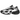 Nike Air Max Muse Black Metallic Silver sneakers set fra siden med sort overdel, sølvfarvede detaljer, snørebånd og synlig Air-stødabsorbering i sålen