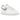 Nike Air Force 1 Low White Football Grey sneakers i profil med klassisk hvid læderoverdel, grå Swoosh og robust gummisål.