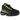 Nike Air Max 95 Black Neon sneakers i sideprofil med ikonisk lagdelt sort overdel, neongrønne detaljer og synlig Air-dæmpning i sålen