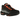 Nike Air Max 95 Black Hyper Crimson sneakers i profil, fremviser den sorte lagdelte overdel, markante Hyper Crimson detaljer og Air-sålen.