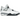 Air Jordan 4 Retro White Cement (2025) sneakers i en stilfuld sideprofil med det ikoniske hvide læderdesign, grå cementdetaljer og sort mellemsål.