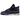 Air Jordan 4 Retro Lakers sneakers sideprofil med lilla overdel, sorte detaljer, synlig Air-enhed i hælen og hvid mellemsål