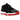 Air Jordan 11 Retro Low Bred sneakers i sideprofil med ikonisk sort laklæderstænkskærm, rød ydersål og hvid mellemsål