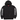 Supreme Collegiate Sleeve Hooded Sweatshirt Black sneakers detaljevisning af sort hættetrøje med grafisk logo på ærmet og justerbare snore
