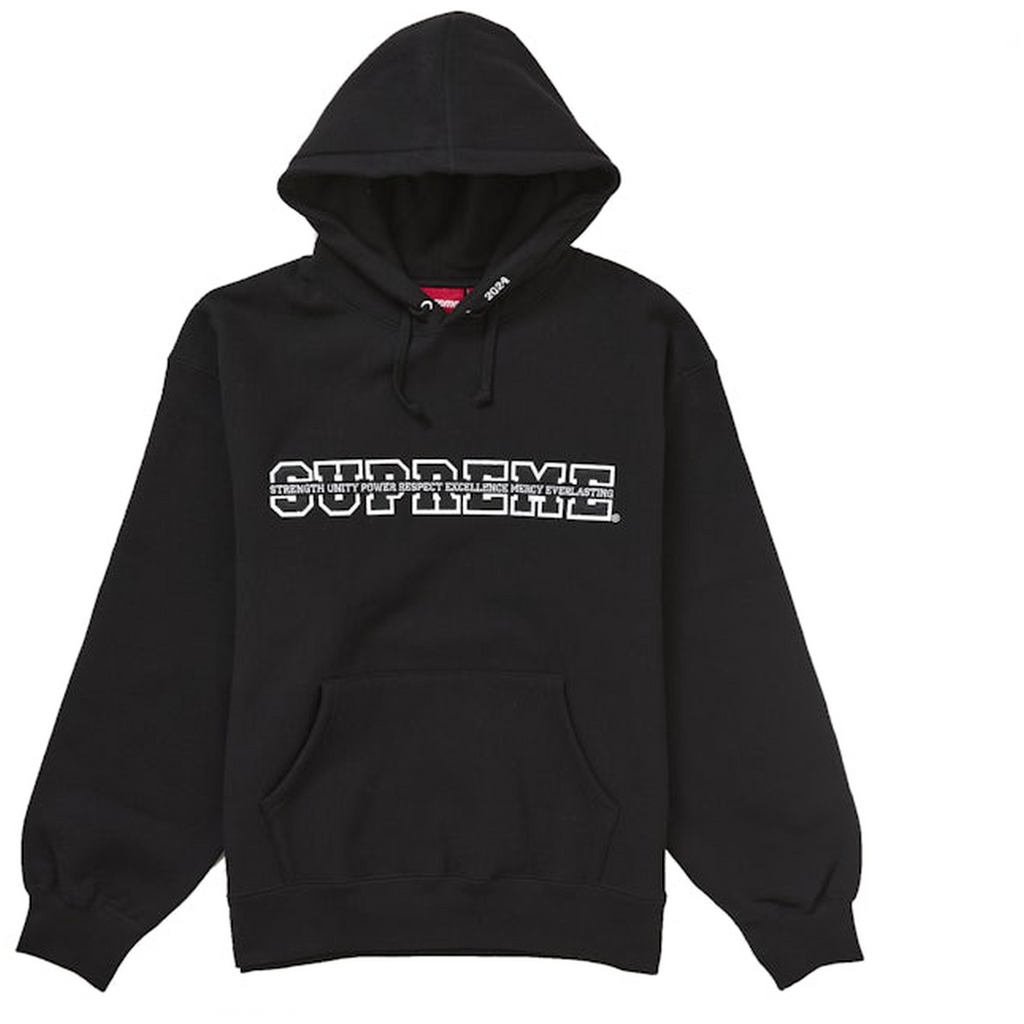 Supreme Collegiate Acronym Hooded Sweatshirt Black – Nordic Sneakers