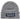 Supreme New Era Box Logo Beanie sneakers i heather grey med klassisk broderet box logo foran på opsmøret, set i frontprofil