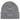 Supreme New Era Box Logo Beanie sneakers i heather grey med klassisk opslag og broderet box logo vist i frontprofil med synlig strikkvalitet