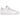 Adidas Forum Low Triple White sneakers set fra siden med hvid læderoverdel, ikonisk ankelrem, snørebånd og hvid gummisål