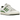 Adidas Forum 84 Low Crew Green sneakers i sideprofil, med hvide læderdetaljer, grønne Adidas-striber, snørebånd og klassisk flad gummisål.