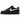 Nike Air Force 1 Low 07 Black White sneakers set fra siden med sort læderoverdel, hvide detaljer og klassisk hvid gummisål