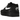 Nike Air Max 1 Black White Swoosh sneakers i en klassisk vinklet profilvisning med sort mesh-overdel, hvid læder mudguard og synlig Air-enhed