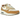 Nike Air Max 1 Wheat sneakers set fra siden med beige ruskind og brun mellemsål, synlig Air-enhed i hælen og klassiske hvide snørebånd
