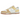 Nike Dunk Low Next Nature Soft Yellow Alabaster sneakers i profil med bløde gule paneler, hvid bund og ikonisk Swoosh-logo i læder