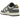 Nike Dunk Low Next Nature Iron Grey Lightning sneakers set fra siden med grå nuancer, grønne detaljer og hvide snørebånd på gummisålen