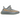 Adidas Yeezy Boost 350 V2 Israfil sneakers i en vinklet visning med gråblå Primeknit-overdel, orange stribe på siden og gennemsigtig Boost-sål.