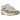 Nike Air Max 1 Phantom Khaki sneakers set fra siden med beige læderoverlays, hvidt mesh og en klassisk synlig Air-enhed i mellemsålen.