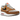 Nike Air Max 1 British Tan Light Bone sneakers set fra siden med beige ruskindsoverdel, hvid mellemsål og synlig Air-enhed i hælen.