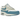 Nike Air Max 1 Soft Pearl Smokey Blue sneakers i vinklet profil med blå og beige nuancer, hvid mellemsål og synlig Air-enhed i hælen.
