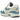 Nike Air Max 1 Soft Pearl Smokey Blue sneakers set fra siden med lysegrå overdel, blå ruskindsoverlays og den klassiske synlige Air-stødabsorbering