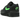 Nike Air Max 1 Essential Black Green Strike sneakers i sideprofil med sort læder- og tekstiloverdel, grønne detaljer og klassisk Air-sål.