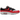 Nike Air Max 1 Essential Reverse Chili sneakers set fra siden med rød mudguard, hvid mesh og sort Nike Swoosh på en hvid mellemsål