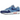 Nike Air Max 1 Psychic Blue sneakers set fra siden med blå nuancer, ruskindspaneler og en synlig Air-enhed i den hvide mellemsål.
