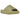 Yeezy Slide Resin sneakers vinklet visning med ensartet olivengrøn farve, blødt EVA-skum og en takket ydersål for optimalt greb.