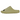 Yeezy Slide Resin sneakers i sideprofil, der viser den minimalistiske silhuet med en unik, nittet sål i en lys grøn nuance