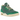 Air Jordan 3 Retro Nina Chanel Abney Bicoastal sneakers i en flot vinklet profil med grøn ruskindsoverdel, hvide snørebånd og karakteristisk elefantmønster.