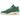 Air Jordan 3 Retro Nina Chanel Abney Bicoastal sneakers sideprofil i grøn ruskind med unik hældetalje, hvide snørebånd og mønstret sål