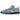 Nike SB Dunk Low The Powerpuff Girls Bubbles sneakers set fra siden med lyseblå overdel, gul swoosh og matchende sål.