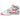 Nike Air Tech Challenge II Racer Pink sneakers i sideprofil med hvidt læder, neonrøde detaljer, sort swoosh og hvid mellemsål.