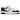 New Balance 550 White Black Rain Cloud sneakers i profil. Designet viser hvid overdel, sorte detaljer og den karakteristiske New Balance 550-sål.