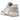 New Balance 550 White Pink Sea Salt sneakers, sideprofil med hvid læderoverdel, pink detaljer og klassisk N-logo på siden