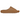 Yeezy Slide Ochre sneakers i vinklet profil, med den ikoniske støbte slip-on silhuet og den riflede ydersål i en karakteristisk okkergul nuance