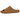 Yeezy Slide Ochre sneakers i vinklet visning med det karakteristiske monokrome guldbrune design og den riflede ydersål i skummateriale