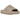 Adidas Yeezy Slide Pure sneakers i en vinklet visning, der fremhæver den beige farve og det chunky, slidstærke design i EVA-skum