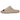 Adidas Yeezy Slide Pure sneakers set fra siden med den minimalistiske beige overdel i EVA-skum og en karakteristisk rillet ydersål