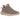 Adidas Yeezy Boost 350 V2 Mono Mist sneakers i sideprofil med semi-gennemsigtig brun overdel, matchende snørebånd og karakteristisk gummisål