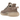 Adidas Yeezy Boost 350 V2 Mono Mist sneakers set fra siden i en jordfarvet nuance med halvgennemsigtig mesh-overdel og snørebånd