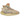 adidas Yeezy Boost 350 V2 MX Oat sneakers i en vinklet visning med hvirvlende Primeknit-mønster i beige, orange og blåt.